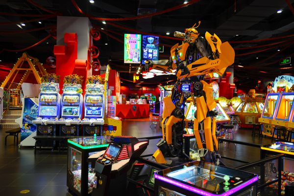 SHENZHEN CHINA OCTOBER 13 2015 game club interior Shenzhen is a major city in the south of Southern China