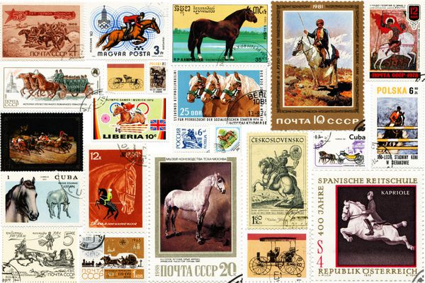 کشورهای مختلف 1960 تا 2012 یک کولاژ پستی از کشورهای مختلف در زمینه اسب ها از سال 1960 تا 2012 منتشر شد