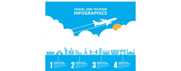 مسافرت infographics برجسته و حمل و نقل