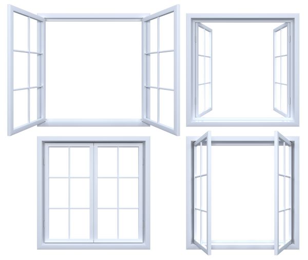 مجموعه ای از قاب پنجره های جدا شده