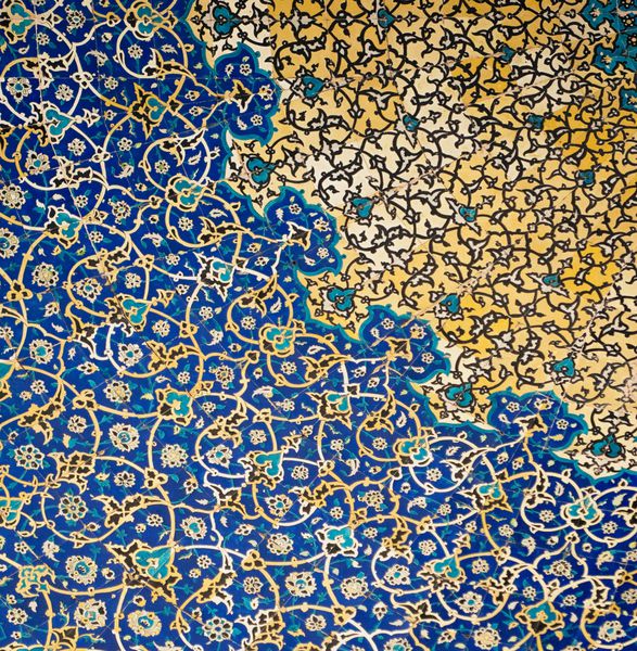گنبد مسجد زیورآلات شرقی از اصفهان ایران
