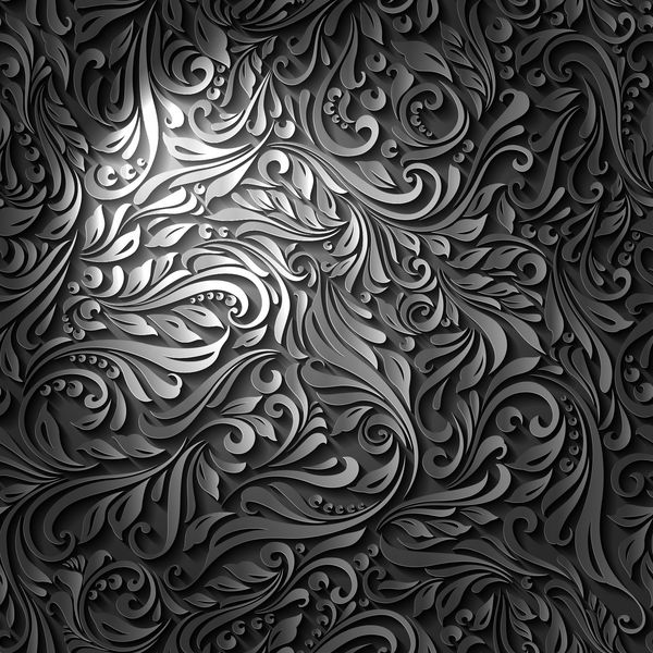 طرح بدون درز سیاه و سفید گیلاس با اثر نور