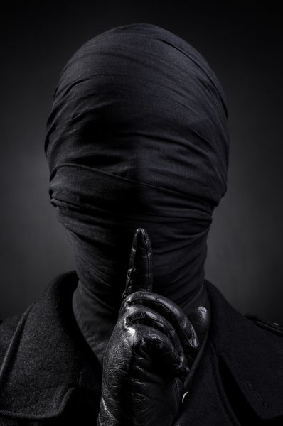 هنر سیاه یک مرد در کت و شلوار سیاه سر گره خورده تنهایی افسردگی
