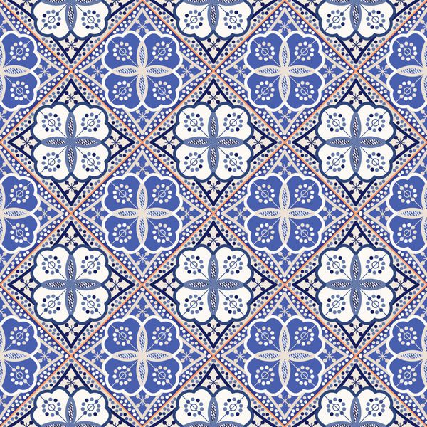الگوی زرق و برق دار بدون درز از کاشی های رنگارنگ مراکش زیور آلات می توان برای تصویر زمینه الگوی پر شده پس زمینه صفحه وب بافت سطح استفاده می شود