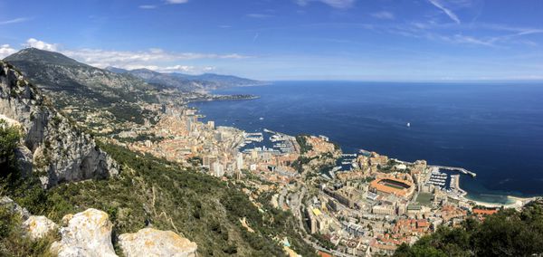 Monaco view from the Cap d