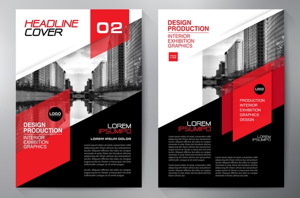 طرح کسب و کار آگهی بروشور طراحی قالب A4 تصویر برداری
