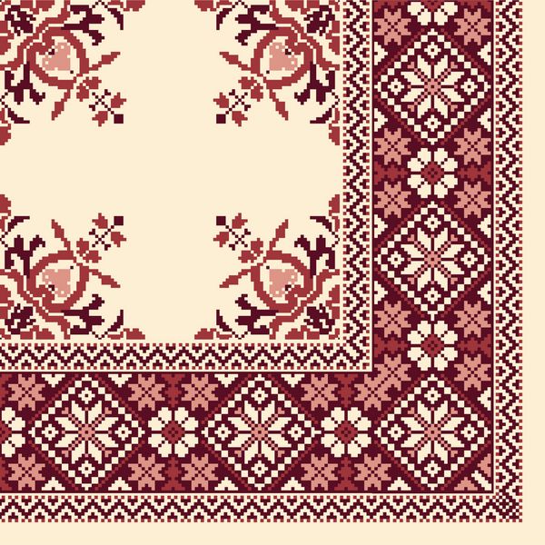 Nordic pattern scarf pattern