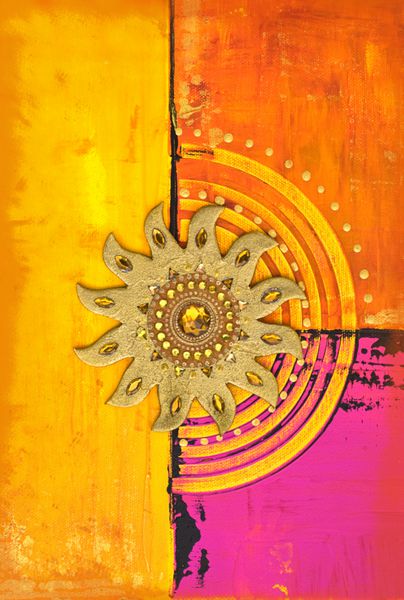 آثار هنری با نماد خورشید طلایی