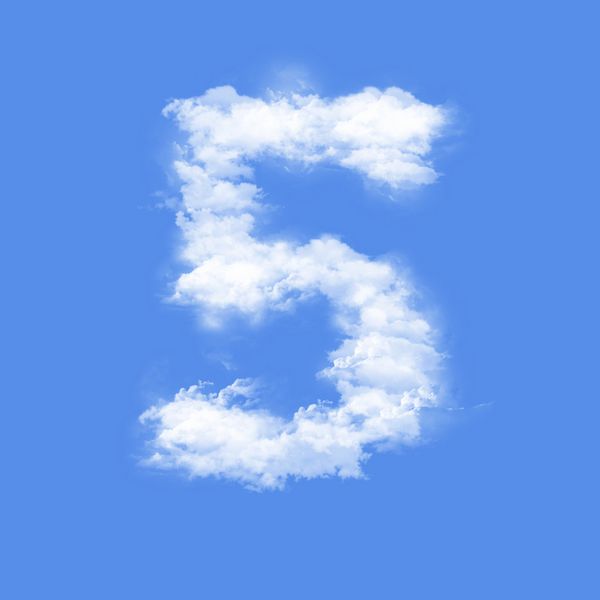 ابرها در شکل پنج شکل