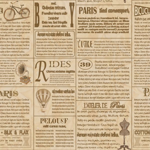 یکپارچه قدیمی پس زمینه روزنامه فرانسوی