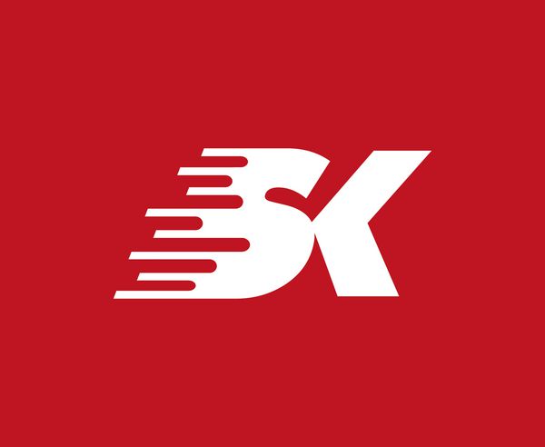 طراحی لوگو با حرف SK