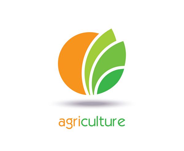 طراحی لوگو الگوی کشاورزی نماد نماد یا نماد مزرعه طبیعت محیط زیست طراحی یکپارچه بردار