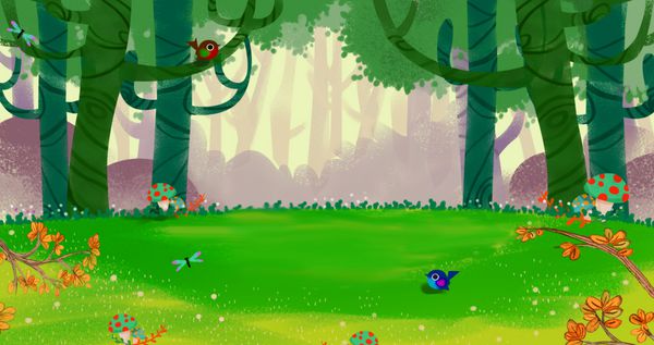 The Fresh Happy Spring Air in the Small Forest Video Game