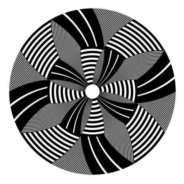 عنصر طراحی دایره چرخش چکیده هنرهای تجسمی