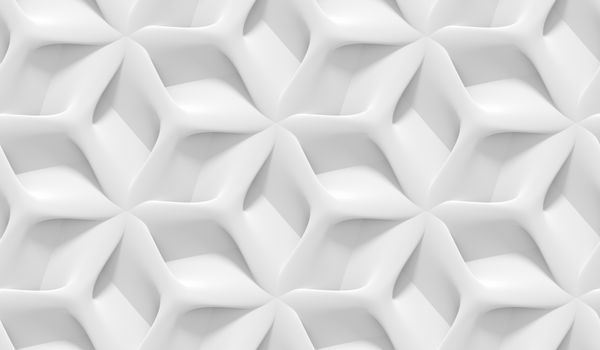 سفید سایه الگوی هندسی انتزاعی سبک اریگامی کاغذی پس زمینه 3D رندر