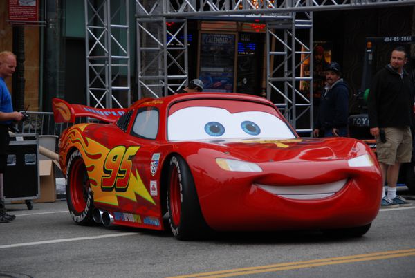 HOLLYWOOD CA- JUNE 18 Character Lightning McQueen arrives at Disney