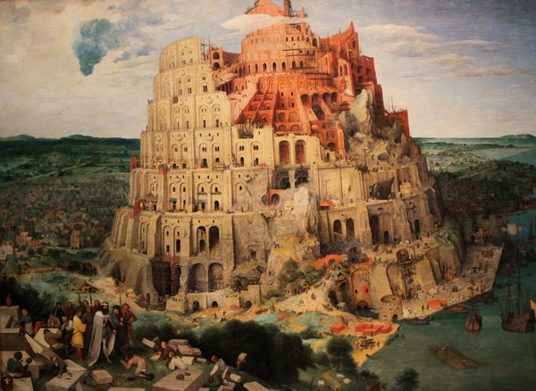برج بابل بابل یک نقاشی معروف توسط پیتر بروگل استاد بزرگ در سال 1563 ایجاد شد