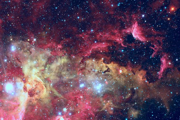 ستاره ها و کهکشان ها در یک فضای عمیق عناصر این تصویر مبله شده توسط ناسا