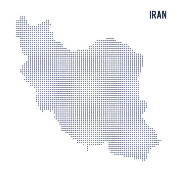 نقشه بردار بردار از ایران جدا شده بر روی زمینه سفید
