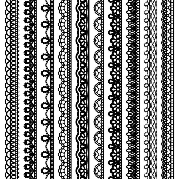 مجموعه ای از مرزهای بدون درز عمودی برای طراحی سیاه پس زمینه شبح جدا شده بر روی زمینه سفید تصویر برداری