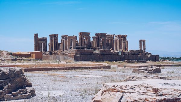  عکس تخت جمشید در زمان هخامنشیان