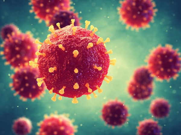 ویروس های بیماری زا باعث عفونت در ارگانیسم میزبان شیوع بیماری ویروسی تصویر 3d