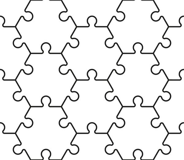 الگوی پازل بدون درز شش گوش شطرنجی قطعه قطعه تصویر زمینه قالب نمایش بنر Backgriound