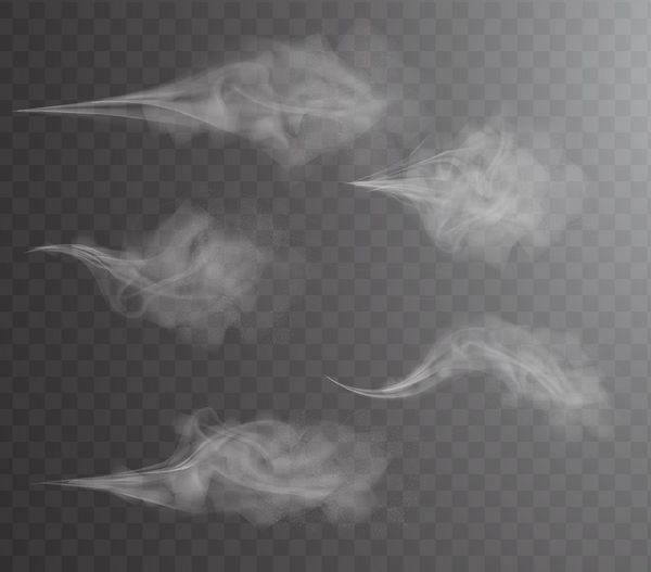 اسپری آب اسپری دیزل لوازم آرایشی و بهداشتی طراحی دود سفید سفید قطره گرد و غبار و نقاط ابر مه آلودگی اثر بردار امواج 3D تصویر ذرات حشره کش بخار کوره شفاف