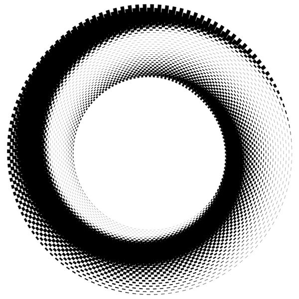 هنر انتزاعی هندسی با مضمون دایره ای تصویر سیاه و سفید هندسی