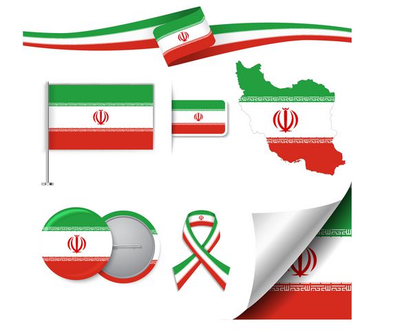 پرچم با عناصر ایران