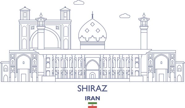 خط مقطع شهر شیراز شیراز ایران