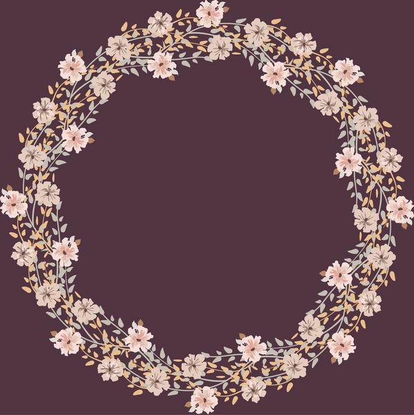 فریم های دور گل از گل های زیبا قالب کارت تبریک آثار هنری طراحی برای پوستر پیراهن راه راه بالش دکور خانه گل های تابستانی با برگ های سبز