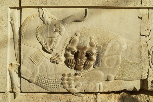  عکس تخت جمشید در زمان هخامنشیان