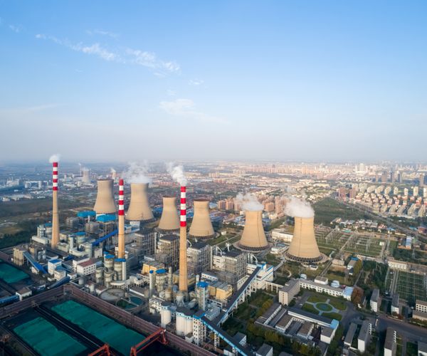 نیروگاه حرارتی مدرن بزرگ شهر دژو استان شاندونگ چین