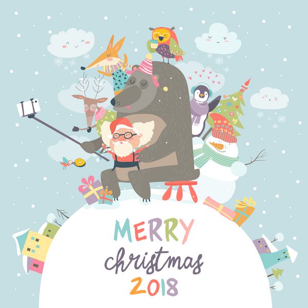 عکس درخت کریسمس کارتونی