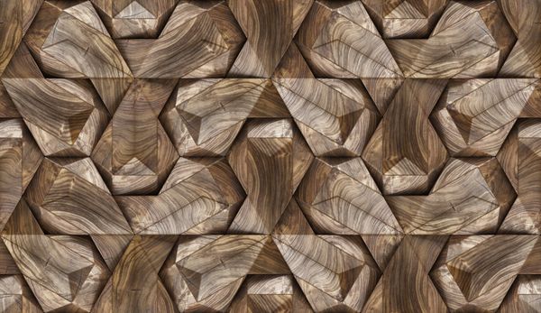 3D پانل های چوبی گردو چوب مواد بافت با وضوح بدون درز واقعی