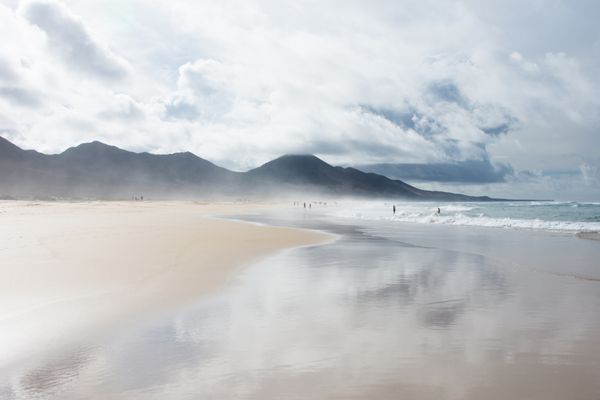 ساحل Cofete Fuerteventura جزایر قناری اسپانیا بهشت ​​در زمین