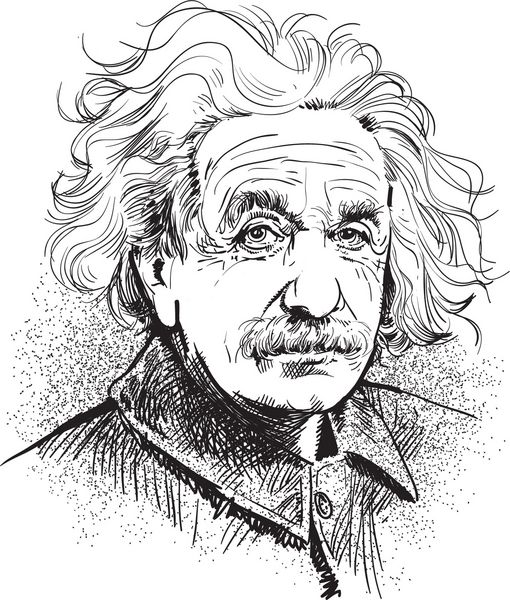 آلبرت انیشتین تصویر معروف دانشمند سبک طنز