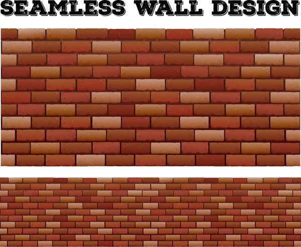 طراحی دیوار بدون درز آجر