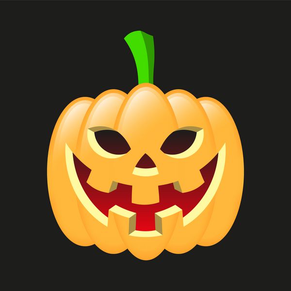 هالووین کدو تنبل لبخند بر لب کشیده با 3D اثر