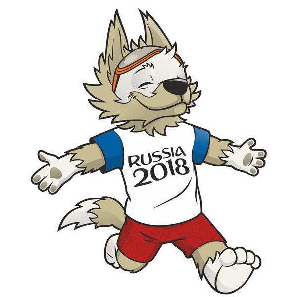 زابیواکا گرگ نماد جام جهانی روسیه 2018 و شادی گل