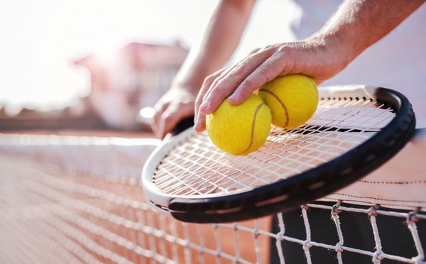 بازیکن تنیس ورزش مفهوم تفریحی