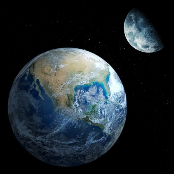 ماه و زمین تصاویر کلاژ wwwnasagov