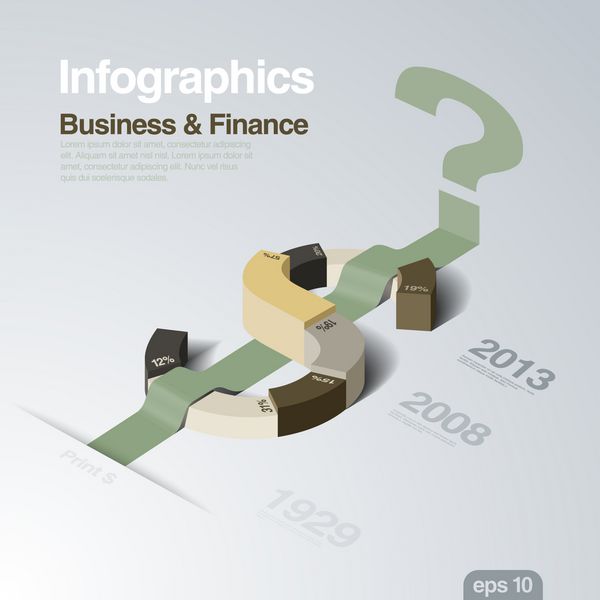 مفهوم طراحی Infographics آمار مالی علامت دلار