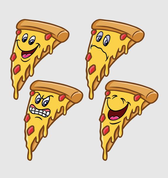 پیتزا emoji بیان شخصیت کارتونی استفاده مناسب برای نماد آرم آیکون وب طلسم عنصر بازی دشنه کتاب رنگ آمیزی کتاب کودکان داستان کتاب و یا هر طراحی که شما می خواهید
