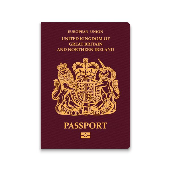 گذرنامه انگلستان تصویر بردار