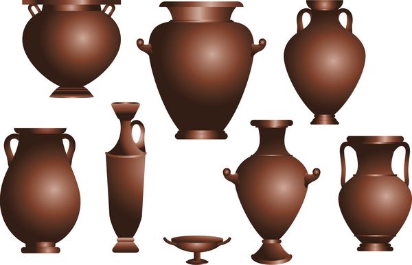 مجموعه ای از مجموعه ای از amphorae