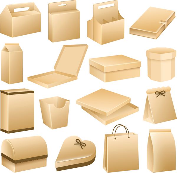 جعبه های بسته بندی ظروف محصولات کسب و کار