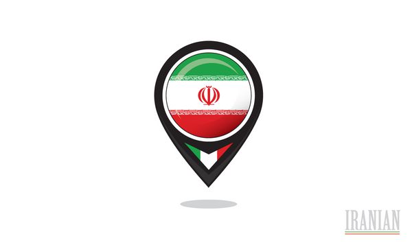 پرچم ایران و مرکز