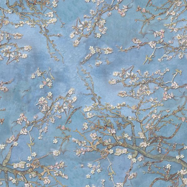 3D تصویر زمینه پس زمینه شکوفه بادام بدون درز